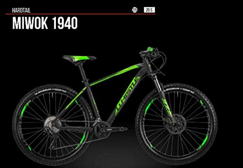 Bicicletas de montaña : ciclos puzone Whistle miwok 1940 Gama 2019 , Black- Neon Green Matt, 46 CM - M