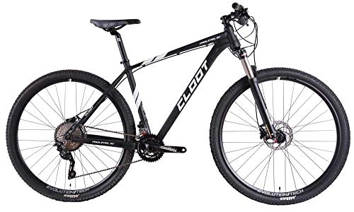 Bicicletas de montaña : CLOOT Bicicleta montaña 29" Negra Prolevel 2x10 11-42 Shimano Deore- Horquilla Aire (Talla L (178-188))