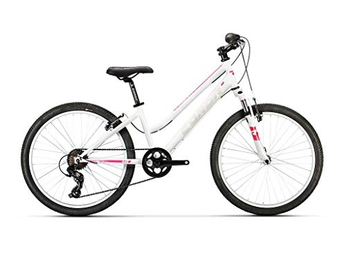 Bicicletas de montaña : Conor Bicicleta 440 Lady Blanco Rosa. Bicicleta Junior para Ocio Dos Ruedas. Bici para nios de 7 a 12 aos. Bike para nias. Ruedas 24 Pulgadas. Cambio de 7 velocidades.
