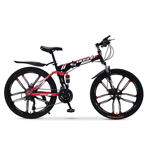 Bicicletas de montaña : Dapang Bicicleta de montaña de suspensin Doble Completa, con Cuadro de Acero y Ruedas de 26 Pulgadas con Frenos de Disco mecnicos, transmisin Shimano de 24 velocidades, 5, 27speed