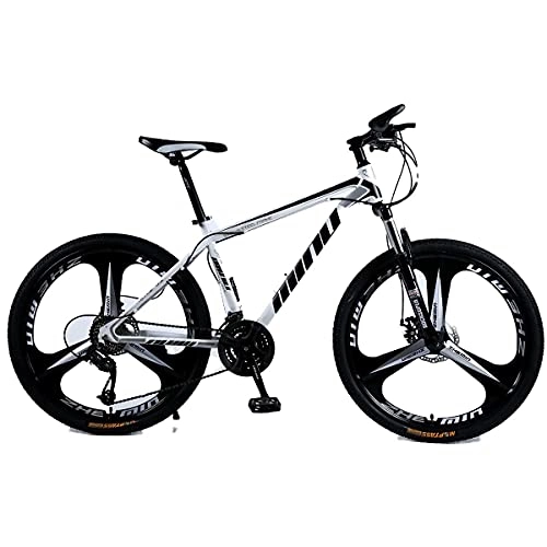 Bicicletas de montaña : DFBGL Bicicleta de montaña de 24 / 26 Pulgadas, 21 / 24 / 27 velocidades, Freno de Disco Doble, suspensión Completa, Bicicleta al Aire Libre, Hombres y Mujeres Adultos