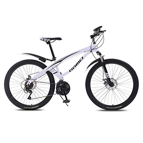 Bicicletas de montaña : DGAGD 24 Inch Mountain Bike Variable Speed ​​Lightweight Adult 21 Speed ​​Bicycle Spoke Wheel-White