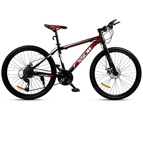 Bicicletas de montaña : DGAGD Neumático Grande de la Bici de la Nieve 4.0 Rueda Gruesa y Ancha de la Bici de montaña del Freno de Disco de 24 Pulgadas-Rojo Negro_27 velocidades