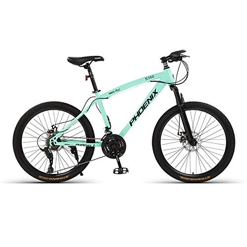 Bicicletas de montaña : DGAGD Rueda de radios de Bicicleta portátil para Adultos de Velocidad de montaña de 26 Pulgadas-Verde_36 velocidades