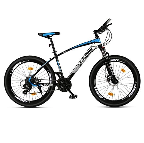 Bicicletas de montaña : DGAGD Rueda de radios de Bicicleta súper Ligera para Adultos Masculinos y Femeninos de 26 Pulgadas de Bicicleta de montaña-Azul Negro_30 velocidades