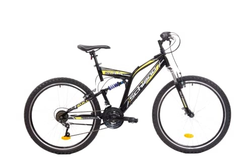 Bicicletas de montaña : F.lli Schiano Bull Bicicleta Montaña, Men's, Negro-Amarillo, L
