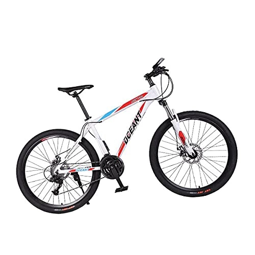 Bicicletas de montaña : FBDGNG Bicicleta de montaña para adultos, 21 velocidades, 3 radios de 26 pulgadas, ruedas de freno de disco dual, para camino, sendero y montañas