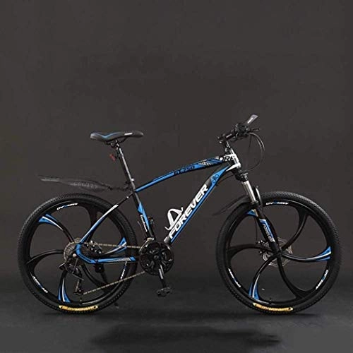 Bicicletas de montaña : FMOPQ Bicycle 24 Inch 21 / 24 / 27 / 30 Speed Mountain Bikes Hard Tail Mountain Bicycle Lightweight Bicycle with Adjustable Seat Double Disc Brake 6-11 27 Spee
