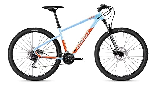 Bicicletas de montaña : Ghost Kato Essential 27.5R 2022 - Bicicleta de montaña (XS / 36 cm), color azul claro y naranja oscuro