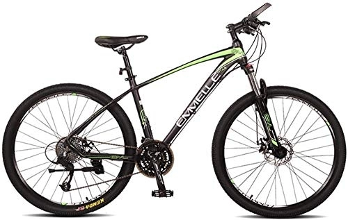 Bicicletas de montaña : GJZM Mountain Bikes 27-Speed ​​Mountain Bikes 27.5 Inch Big Tire Mountain Trail Bike Dual-Suspension Mountain Bike Cuadro de Aluminio Hombres s Mujeres Bicicleta Rojo-Verde