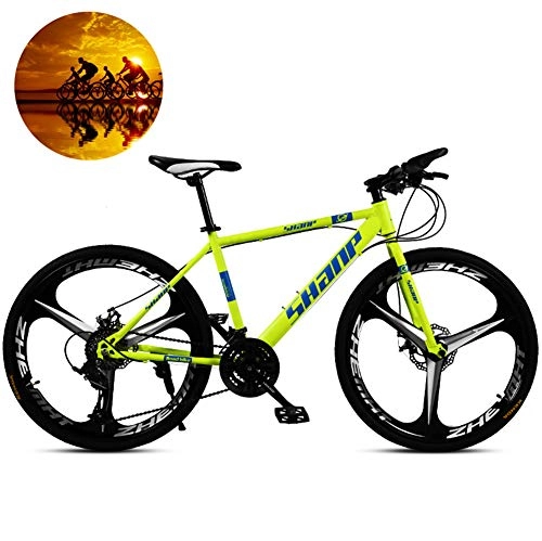 Bicicletas de montaña : GOLDGOD Bicicletas De Montaa, Bicicleta Cambio Marchas 24 / 26 Pulgadas Montaa Rgida Acero Alto Contenido Carbono MTB Suspensin Completa para Adultos Asiento Ajustable