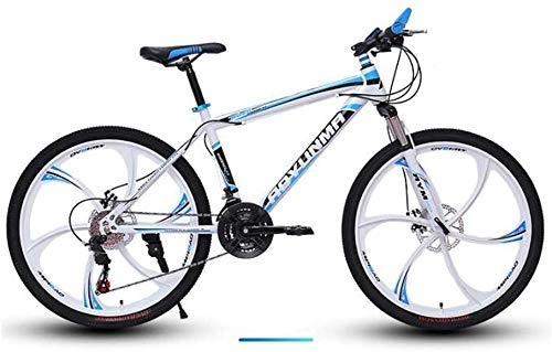 Bicicletas de montaña : GQQ Bicicleta de Montaa, Bicicletas con Freno de Disco Doble, Bicicleta de Playa para Motos de Nieve, Bicicleta de Velocidad Variable, Cuadro de Acero de Alto Carbono Mejorado, D3, 27, D2