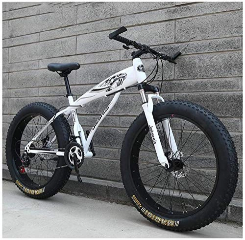 Bicicletas de montaña : GQQ Bicicleta de Montaa para Adultos, Bicicletas para Hombres Y Nias, Frenos de Disco Rgidos Mtb, Cuadro de Bicicleta de Velocidad Variable Hecho de Acero Al Carbono, Bicicleta de Neumtico Grande