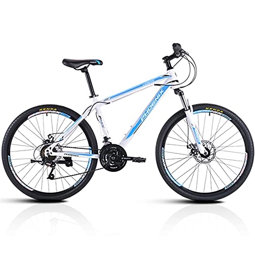 Bicicletas de montaña : GREAT Bicicleta de montaña, Bicicleta De Montaña 21 Velocidad 26 Pulgadas Ruedas Dual Disco Frena Frena Marco MTB Bicicleta Completador Cambio Cambio Cambio Cambio Bicicle(Color:Azul)