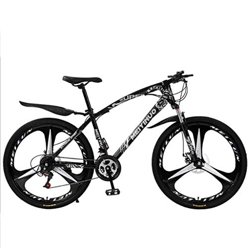 Bicicletas de montaña : GXQZCL-1 Bicicleta de Montaa, BTT, Bicicletas de montaña, de 26" Bicicletas de montaña, 21 / 24 / 27 velocidades, Cuadro de Carbono de Acero con Doble Freno de Disco y suspensin Delantera MTB Bike