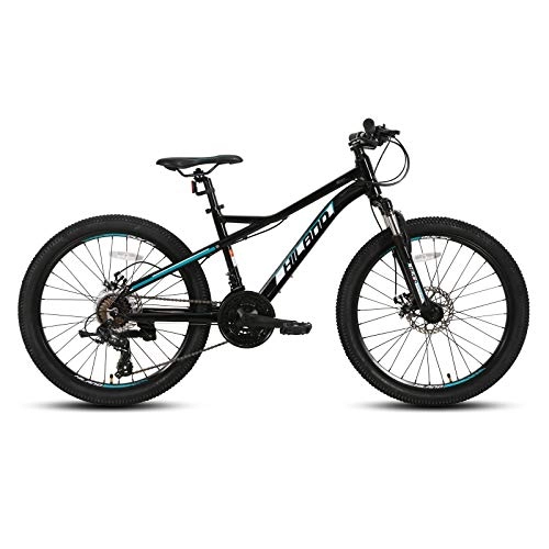 Bicicletas de montaña : Hiland Bicicleta de montaña de 27, 5 pulgadas, 21 velocidades, juvenil, con horquilla de suspensión, Urban Commuter City, color negro