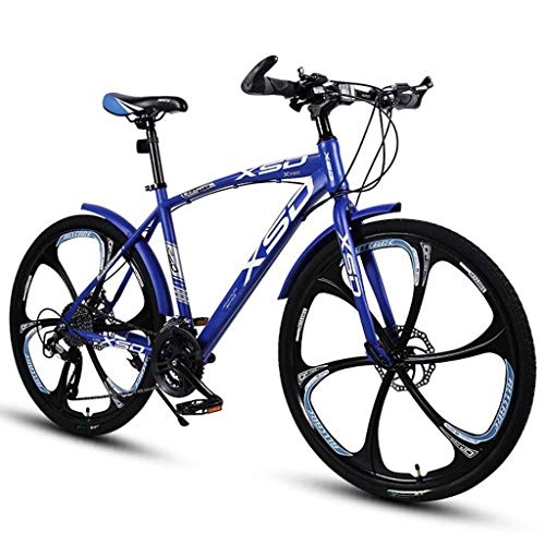 Bicicletas de montaña : JLASD Bicicleta Montaña 26" Bicicletas De Montaña De Doble Suspensión 21 Velocidad MTB Estructura Ligera De Acero Al Carbono del Freno De Disco For Las Mujeres / Hombres (Color : Blue, Size : 24speed)