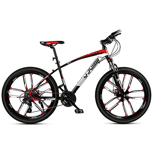 Bicicletas de montaña : JLASD Bicicleta Montaña Bicicleta De Montaña, 26 '' Pulgadas Ruedas Bicicletas 21 / 24 / 27 / 30 Plazos De Envío Frame Mujer / Hombre MTB Peso Ligero De Acero Al Carbono Suspensión Delantera