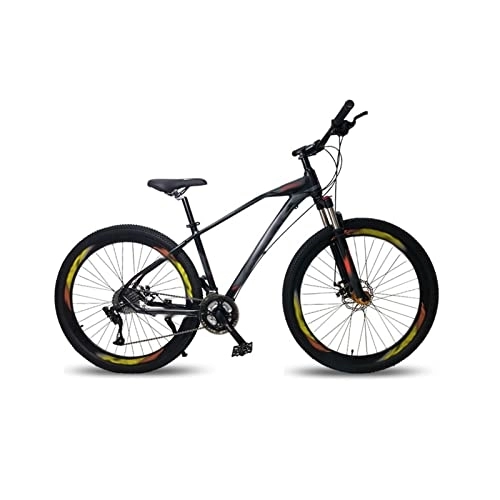 Bicicletas de montaña : LANAZU Bicicleta Bicicleta Bicicleta de montaña Bicicleta de Carretera Marco de aleación de Aluminio de 30 velocidades Velocidad Variable Bicicleta con Freno de Disco Doble (24 Black Orange)