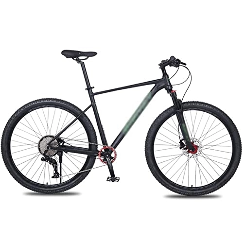 Bicicletas de montaña : LANAZU Bicicletas para Adultos Cuadro Aleación de Aluminio Bicicleta de Montaña Bicicleta Doble Freno de Aceite Delantero; Limitación de liberación rápida Trasera de Carbono