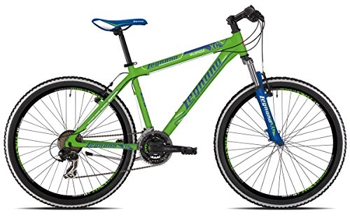 Bicicletas de montaña : Legnano bicicleta 640 valdifassa 26 "Disco 21 V Talla 38 Verde (MTB con amortiguación) / Bicycle 640 valdifassa 26 Disc 21S Size 38 Green (MTB Front Suspension)