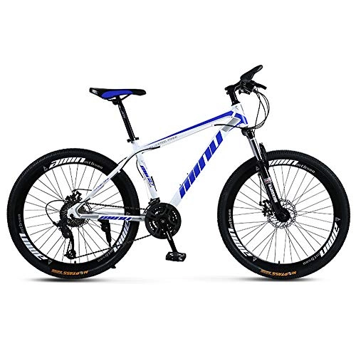 Bicicletas de montaña : LISI Bicicleta de montaña para Adultos 26 Pulgadas 30 velocidades una Rueda Todoterreno Amortiguador de Hombres y Mujeres Bicicleta Bicicleta, Blue