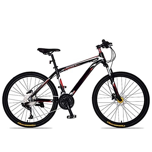Bicicletas de montaña : Relaxbx Aleación de Aluminio Bicicleta de montaña de 26 Pulgadas Bicicleta para Adultos Todoterreno de 21 velocidades, Rojo