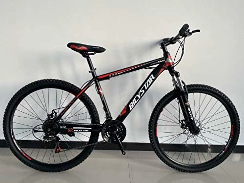 Bicicletas de montaña : Reset Bicicleta MTB 29 Bike 21 V Negro Rojo