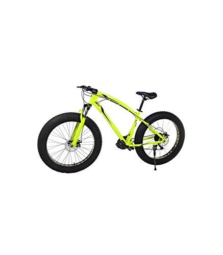 Bicicletas de montaña : Riscko Bicicleta Fat Bike Todoterreno con Ruedas de 26x4 Pulgadas antipinchazos y Cambio Shimano Color Rosa Flúor