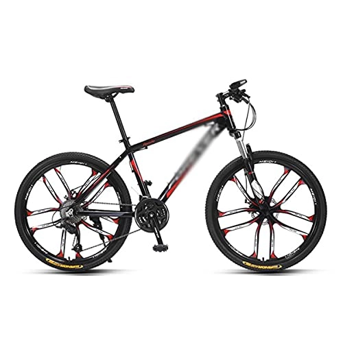 Bicicletas de montaña : T-Day Bicicleta Montaña 26 Pulgadas Bicicleta De Montaña 27 Velocidades Dual Disc Freno MTB Bicicleta para Hombres Mujer Adulto Y Adolescentes(Size:27 Speed, Color:Rojo)
