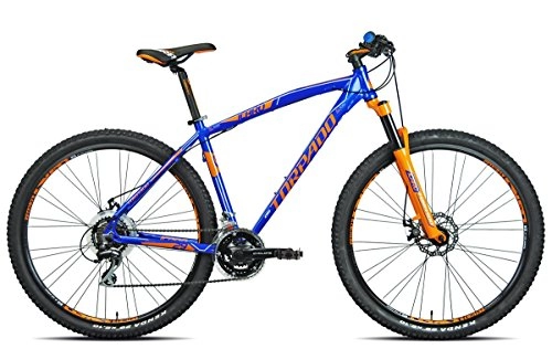 Bicicletas de montaña : TORPADO MTB Icaro 29 "ALU 3 x 7 V Disco Talla 44 Azul / Naranja (MTB con amortiguación) / MTB Icaro 29 ALU 3 x 7S Disc Size 44 Blue / Orange (MTB Front Suspension)