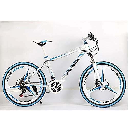 Bicicletas de montaña : VANYA Bicicleta de montaña para Adultos 26 Pulgadas 21 / 24 / 27 Velocidad Una Rueda Off-Road Velocidad Variable Ciclo Absorcin de Choque Bicicleta, Azul, 24speed