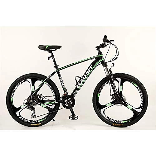 Bicicletas de montaña : VANYA Bicicleta de montaña para Adultos 26 Pulgadas 30 velocidades Doble Freno de Disco Bicicleta Una Rueda Absorcin de Choque Ciclo Todoterreno, Verde