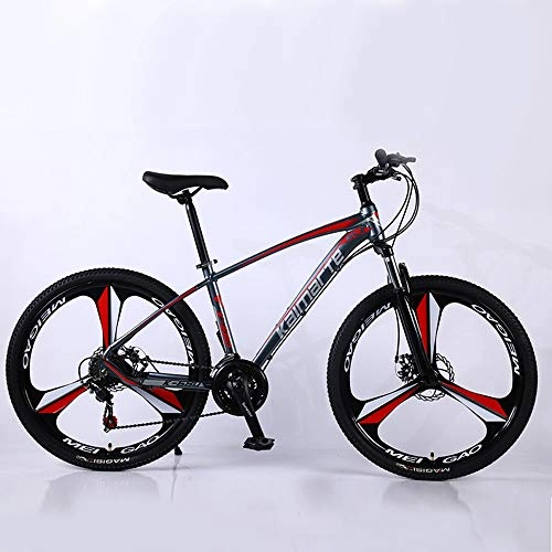 Bicicletas de montaña : VANYA Ultraligero de aleación de Aluminio de Bicicletas de montaña de 24" 26"21 Choque Velocidad de absorción Off-Road Masculino Y Femenino de la Bicicleta, Rojo, 26inches