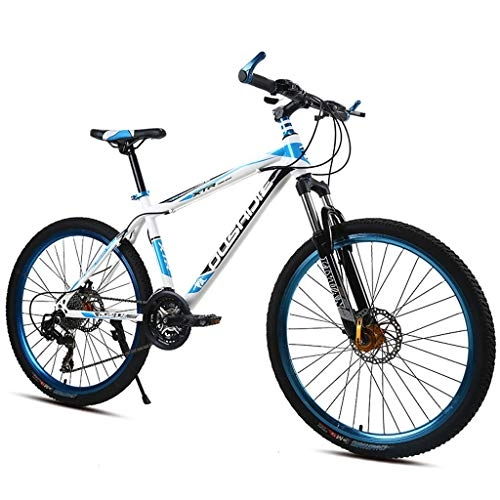 Bicicletas de montaña : WGYEREAM Bicicleta de Montaña, Barranco de Bicicletas for Mujer for Hombre, Suspensión Delantera de 26" Bicicletas de montaña con Doble Freno de Disco 21 / 24 / 27 velocidades, chasis de Acero al Carbono