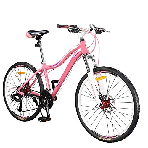 Bicicletas de montaña : XMIMI Bicicleta de montaña Aleacin de Aluminio Palin Drum Doble Freno de Disco Low Span Frame Ladies 27 Speed
