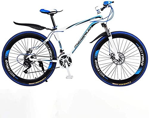 Bicicletas de montaña : YANGHAO-Bicicleta de montaña para adultos- 26 en bicicleta de montaña de 24 velocidades para adultos, marco completo de aleación de aluminio ligero, rueda de la bicicleta para hombre de la suspensión