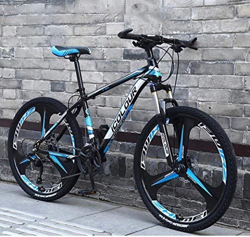 Bicicletas de montaña : ZHTY Bicicleta de montaña de 26"y 24 velocidades para Adultos, Cuadro de suspensión Completa de Aluminio Ligero, Horquilla de suspensión, Bicicleta de montaña con Freno de Disco