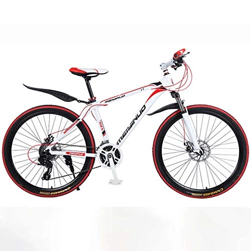 Bicicletas de montaña : ZTYD 26in 27 de Velocidad de Bicicletas de montaña de Edad, Estructura de Aluminio Ligero de aleacin Completa, la Rueda Delantera Suspensin para Hombre de la Bicicleta, Freno de Disco, Red 1
