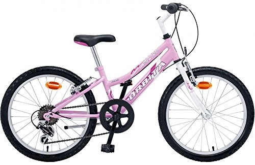 Bicicletas de montaña : Órbita Bicicleta Infantil MTB Acero BTT 20 6v Rosa Blanca