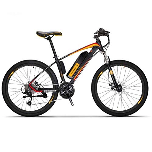 Bicicletas eléctrica : 26 Pulgadas Bicicleta Eléctrica, 36V 250W Fuera del Camino Bicicletas 27 velocidades Aumentar Bike Deportes Aire Libre Ciclismo, Amarillo