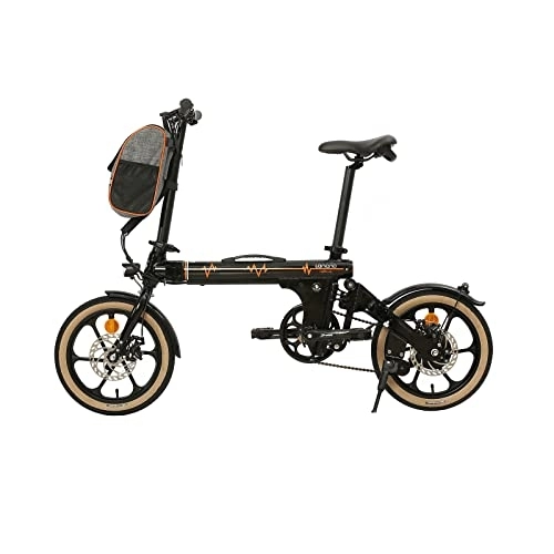 Bicicletas eléctrica : 360Home Bicicleta eléctrica plegable de 16 pulgadas, 3 pliegues.