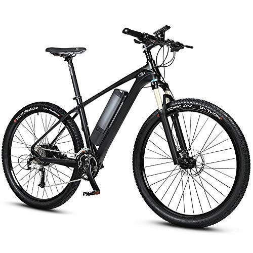 Bicicletas eléctrica : AI CHEN Coche elctrico Boost Bicicleta de montaña Fibra de Carbono Batera de Litio Bicicleta Bicicleta elctrica Horquilla de Gas Placa de Aceite Versin 230 Km 27.5 Pulgadas
