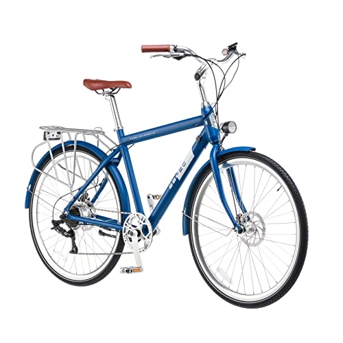 Bicicletas eléctrica : Batería oculta para bicicleta eléctrica, 250 W, 3500 mAh, 36 V 7 Ah, bicicleta eléctrica, marco de aleación de aluminio (calidad de avión), 25 km / h, capacidad de carga de 120 kg, 50 kilómetros (azul)