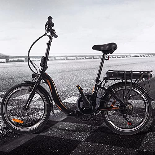 Bicicletas eléctrica : Bici electrica 20 Pulgadas E-Bike 7 velocidades Crucero Inteligente Compañero Fiable para el día a día