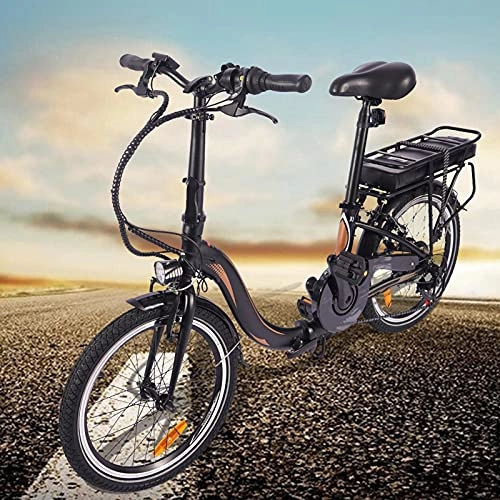 Bicicletas eléctrica : Bici electrica Plegable 20 Pulgadas Bicicleta Eléctrica Urbana 7 velocidades Crucero Inteligente Compañero Fiable para el día a día
