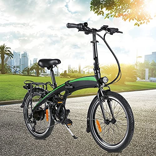 Bicicletas eléctrica : Bici electrica Plegable Cuadro de aleación de Aluminio Plegable Rueda óptima de 20" 3 Modos de conducción 7 velocidades Autonomía de 35km-40km