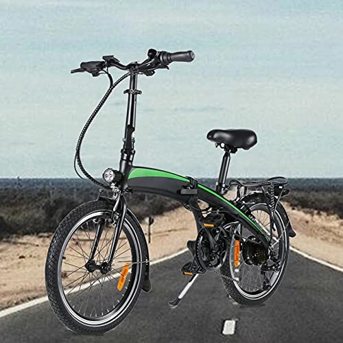 Bicicletas eléctrica : Bici electrica Plegable E-Bike Rueda óptima de 20" 250W Commuter E-Bike Batería de Iones de Litio Oculta de 7, 5AH