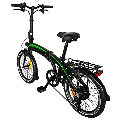 Bicicletas eléctrica : Bici electrica Plegable Marco Plegable Rueda óptima de 20" 3 Modos de conducción Commuter E-Bike Batería de Iones de Litio Oculta de 7, 5AH