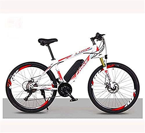 Bicicletas eléctrica : Bicicleta de montaña eléctrica para Adultos, Bicicleta eléctrica de 26 Pulgadas con batería extraíble de Iones de Litio de 36V 8AH / 10 AH, Palanca de Cambios de 21 / 27 velocidades (Color: C,